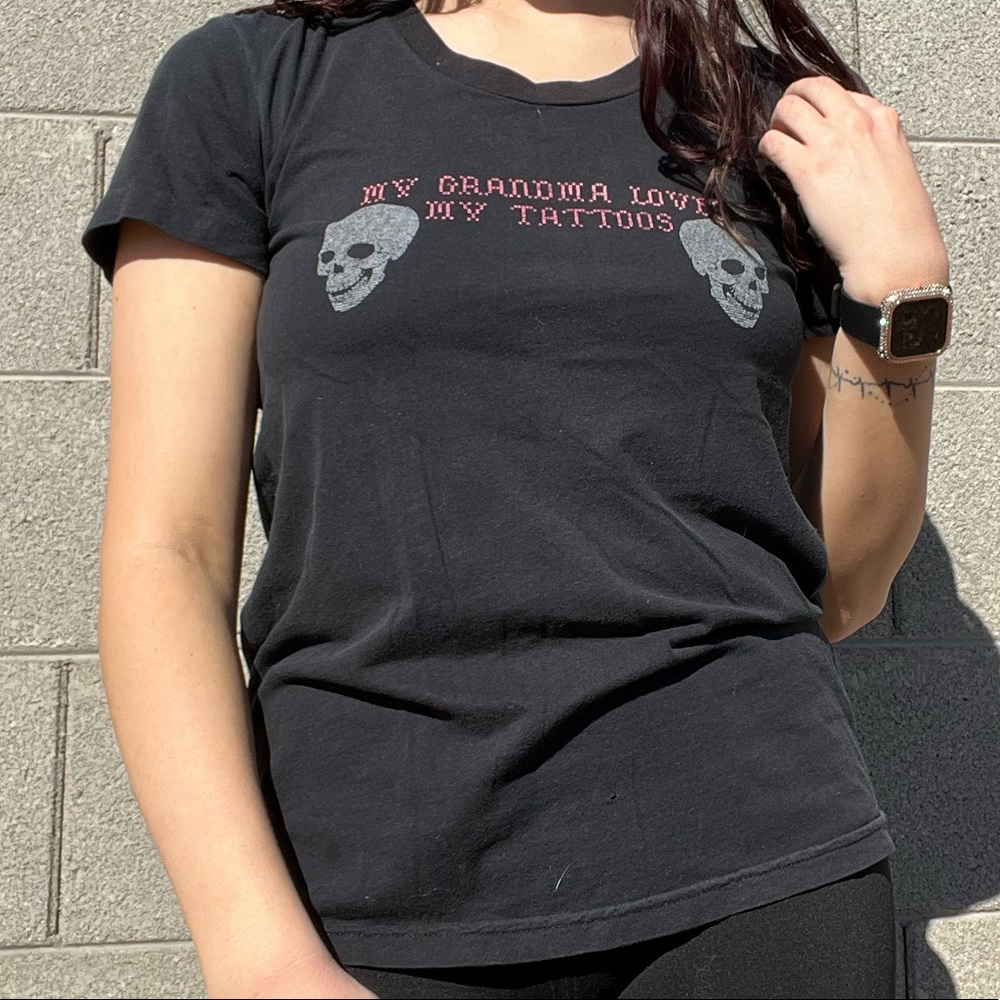 Black Tattoo & Skull Women’s T